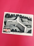 Carte postale illustrée Palais UNESCO Paris timbre 1958 philatélie architecture