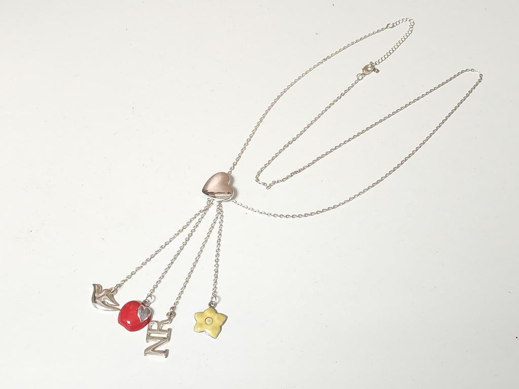 Collier sautoir signé Nina Ricci, long pendentif élégant femme, bijou occasion