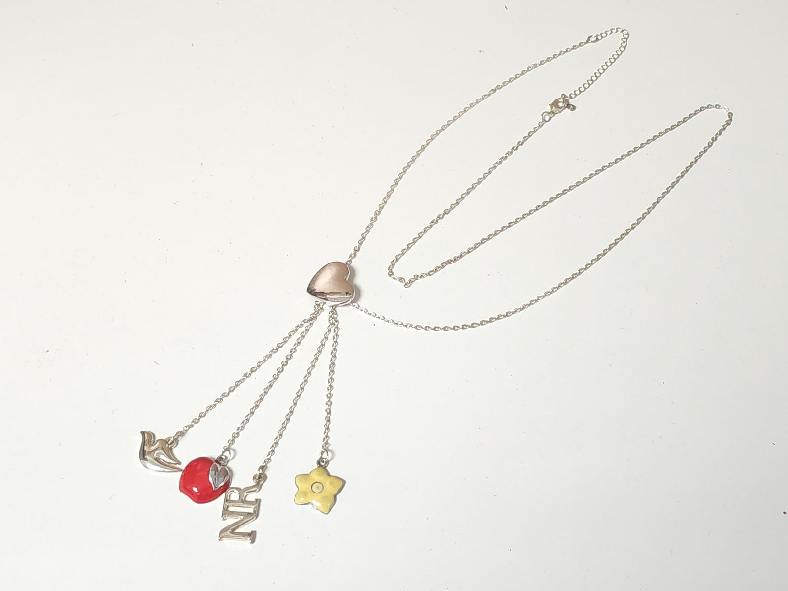 Collier sautoir signé Nina Ricci, long pendentif élégant femme, bijou occasion