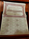 Action au porteur Établissements Mehuys 1928 ancien titre papier vintage