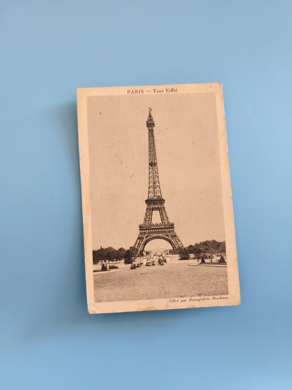 Carte postale vintage ancienne Paris Tour Eiffel collection rétro France