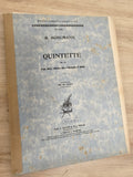 Ancien livre partitions Schumann Quintette op.44 violon piano Durand vintage