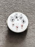 Ancien compteur industriel cadran litres m³ vintage, manomètre mécanique rétro