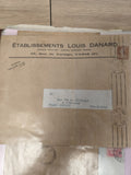 Ancienne enveloppe philatélie Établissements Louis Danard Paris timbre 25c