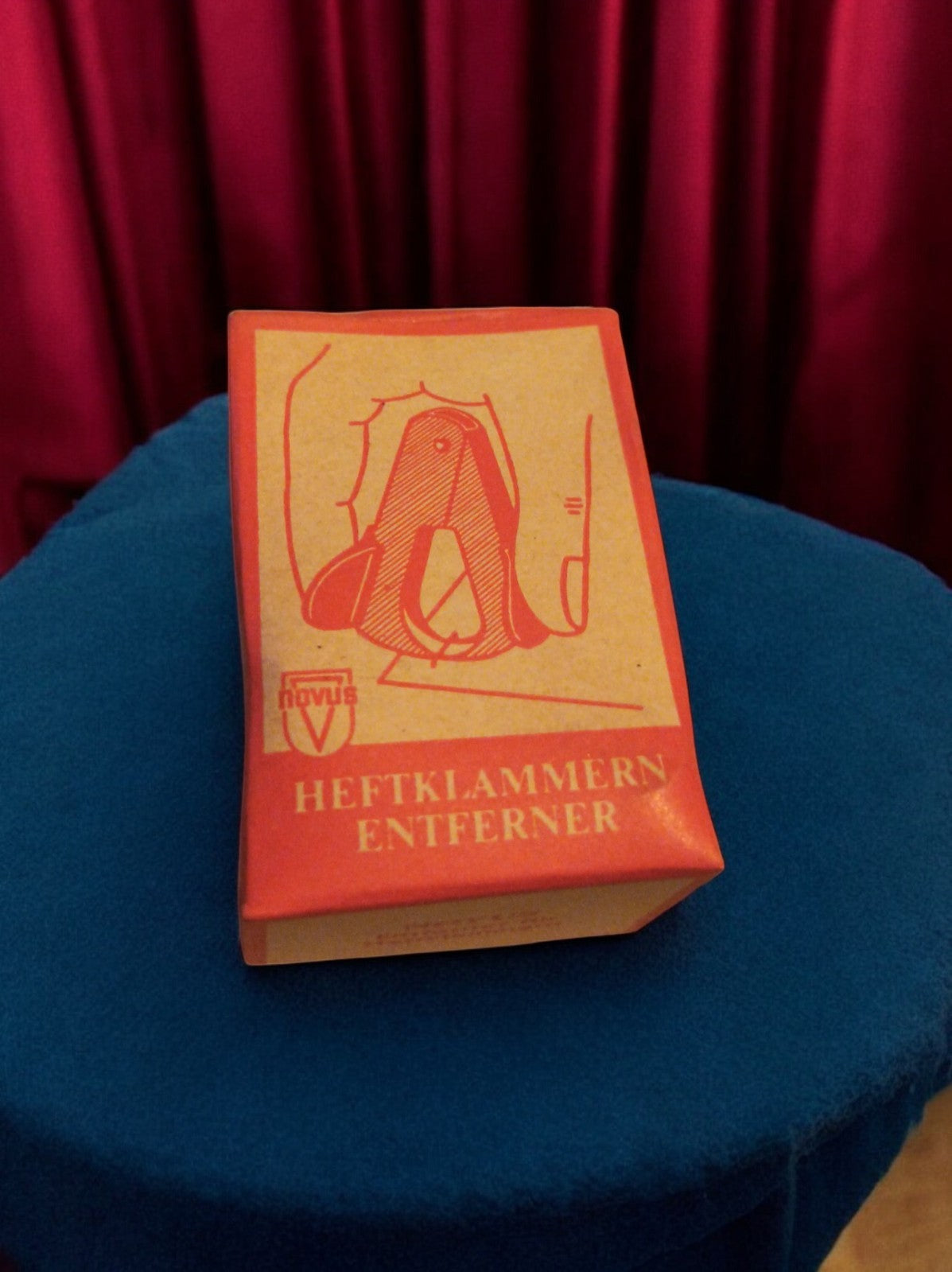 Dégrafeuse vintage Novus en boîte années 70 rétro bureau HEFTKLAMMERN ENTFERNER