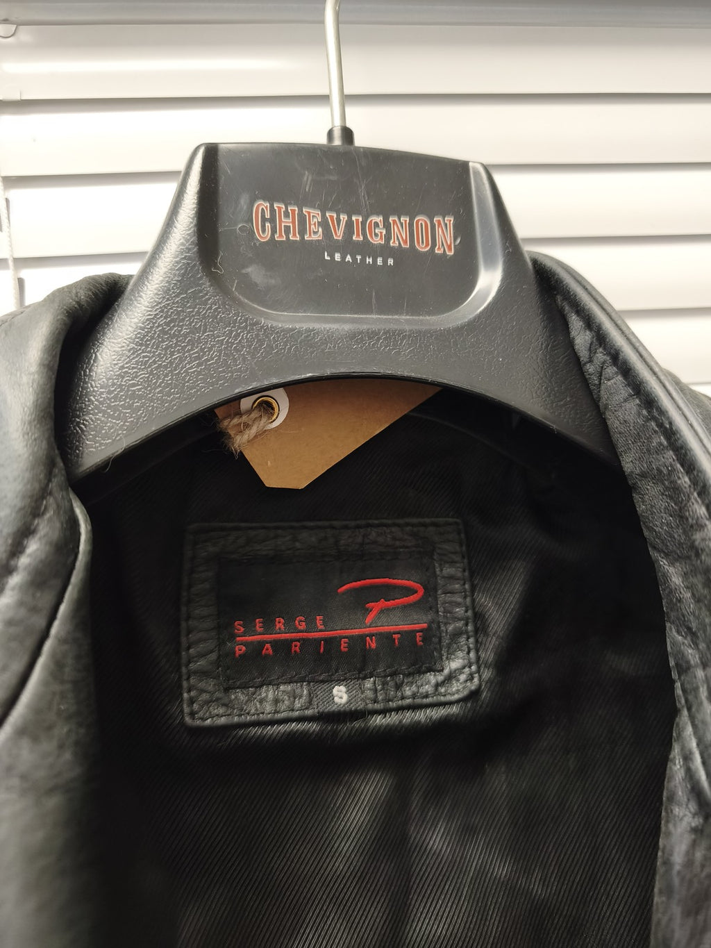 Blouson cuir vintage homme Serge Pariente S ancien veste rétro collectionneur