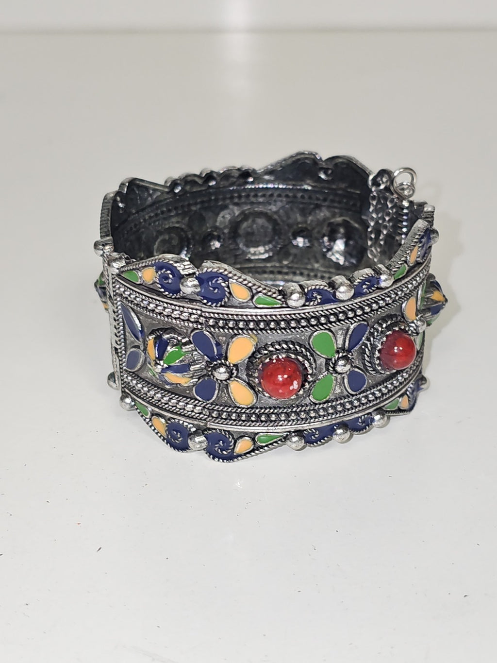 Bracelet ancien ethnique berbère rétro, bijou fantaisie vintage artisanal