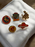 Lot 5 pin's vintage dessins animés Nickelodeon Scooby-Doo Bugs Bunny rétro