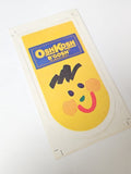 Vintage grand autocollant publicitaire Oshkosh ancien rétro pour collectionneur