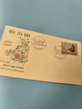 Ancienne enveloppe FDC Vietnam 1967 Institut Culturel, timbre et cachets Saigon