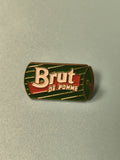 Vintage pin's Brut de pomme vert rouge boisson publicitaire collection