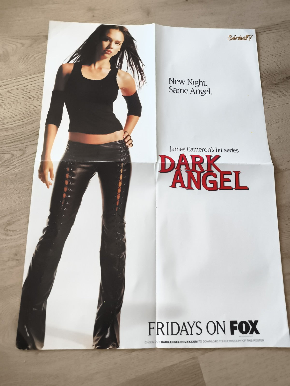 Poster Dark Angel FOX Jessica Alba série TV affiche promo pliée
