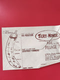 Enveloppe philatélie illustrée Tiers-Monde ? motif banane, message engagé
