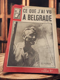 Magazine 7 Jours ancien 1941 Belgrade Eric de Bisschop vintage presse rétro