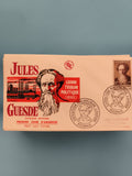 Enveloppe premier jour Jules Guesde 1957, FDC, exposition philatélique Roubaix