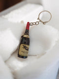 Porte-clés vintage bouteille Beaujolais 1964 ancien pub rétro