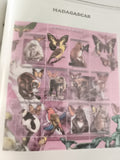 Timbres Madagascar Animaux du Monde oblitérés set philatélie faune papillons ois