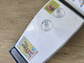 Enveloppe affranchie France philatélie, oblitération 2000, illustration médiéval