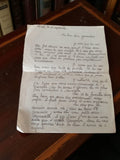 Lettre manuscrite ancienne Laval 1944 Seconde Guerre mondiale à Geneviève WW2