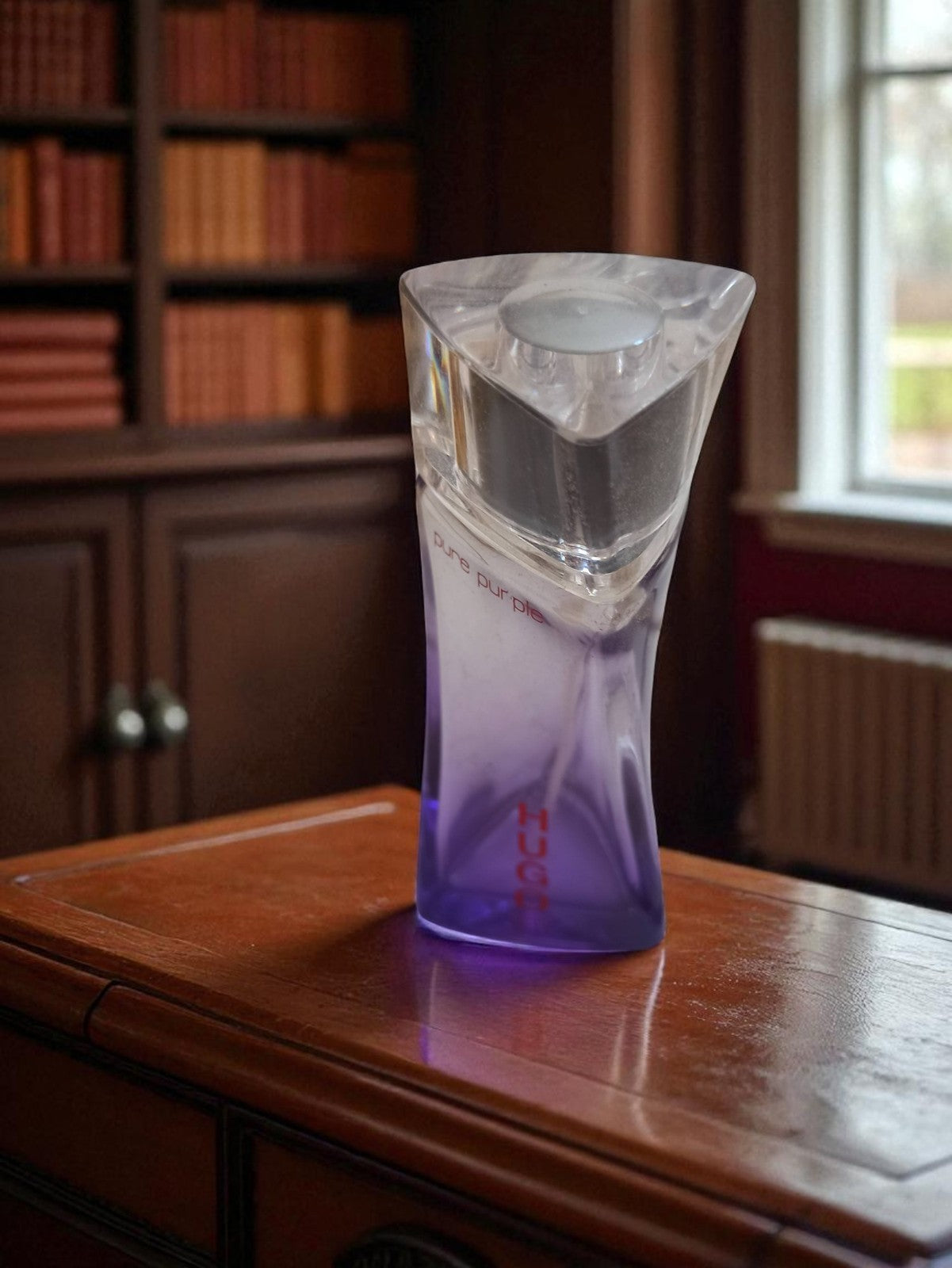 Flacon parfum vide Hugo Boss Pure Purple vintage déco rétro collection