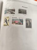 Timbres anciens Nicaragua x5 paysages oiseaux tourisme oblitérés philatélie