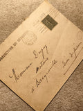 Lettre administrative 1920 timbre Semeuse 15c Préfecture Corse philatélie (Ref 1
