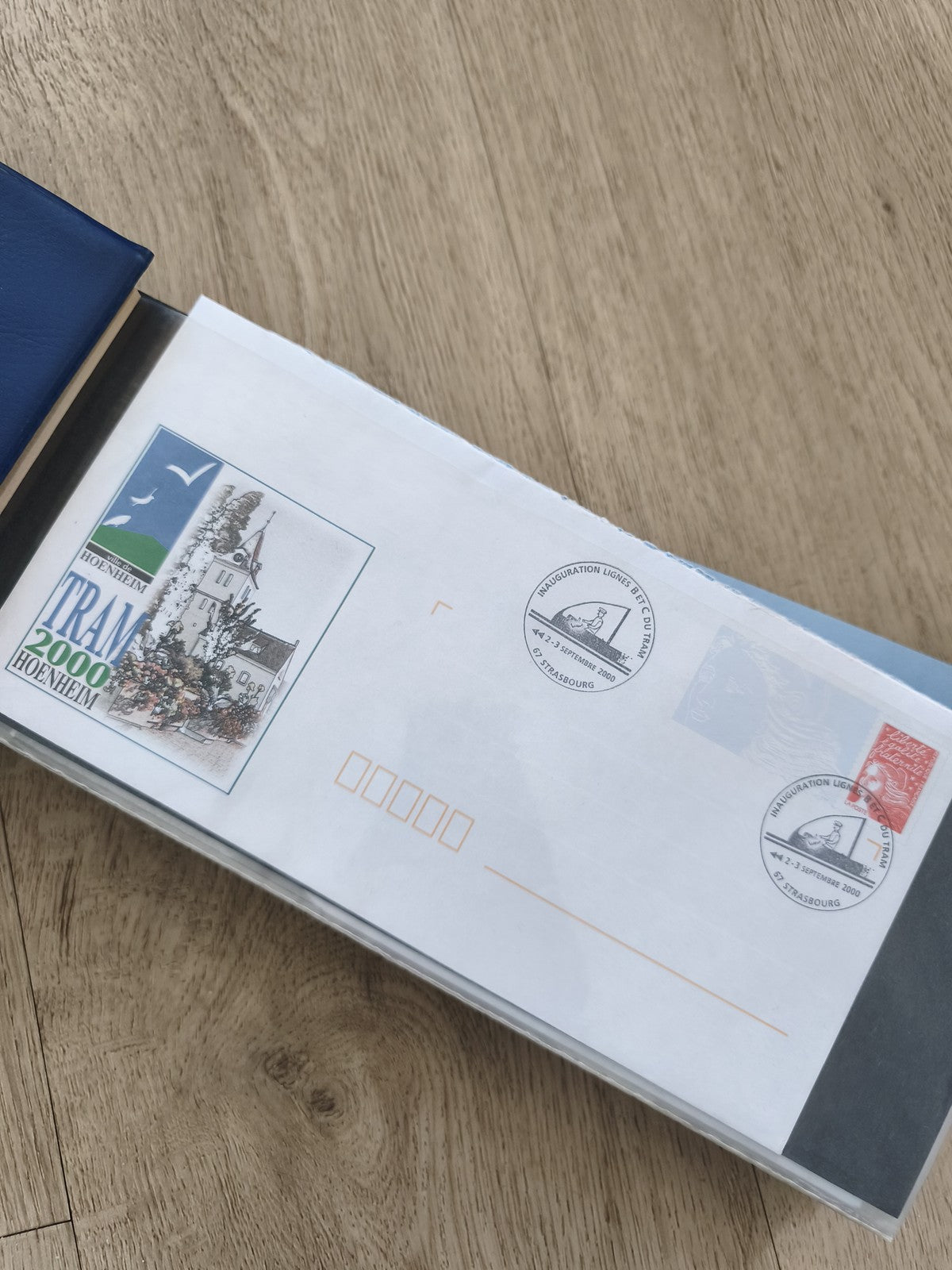 Enveloppe philatélie France oblitérée Tram 2000 Hoenheim Strasbourg