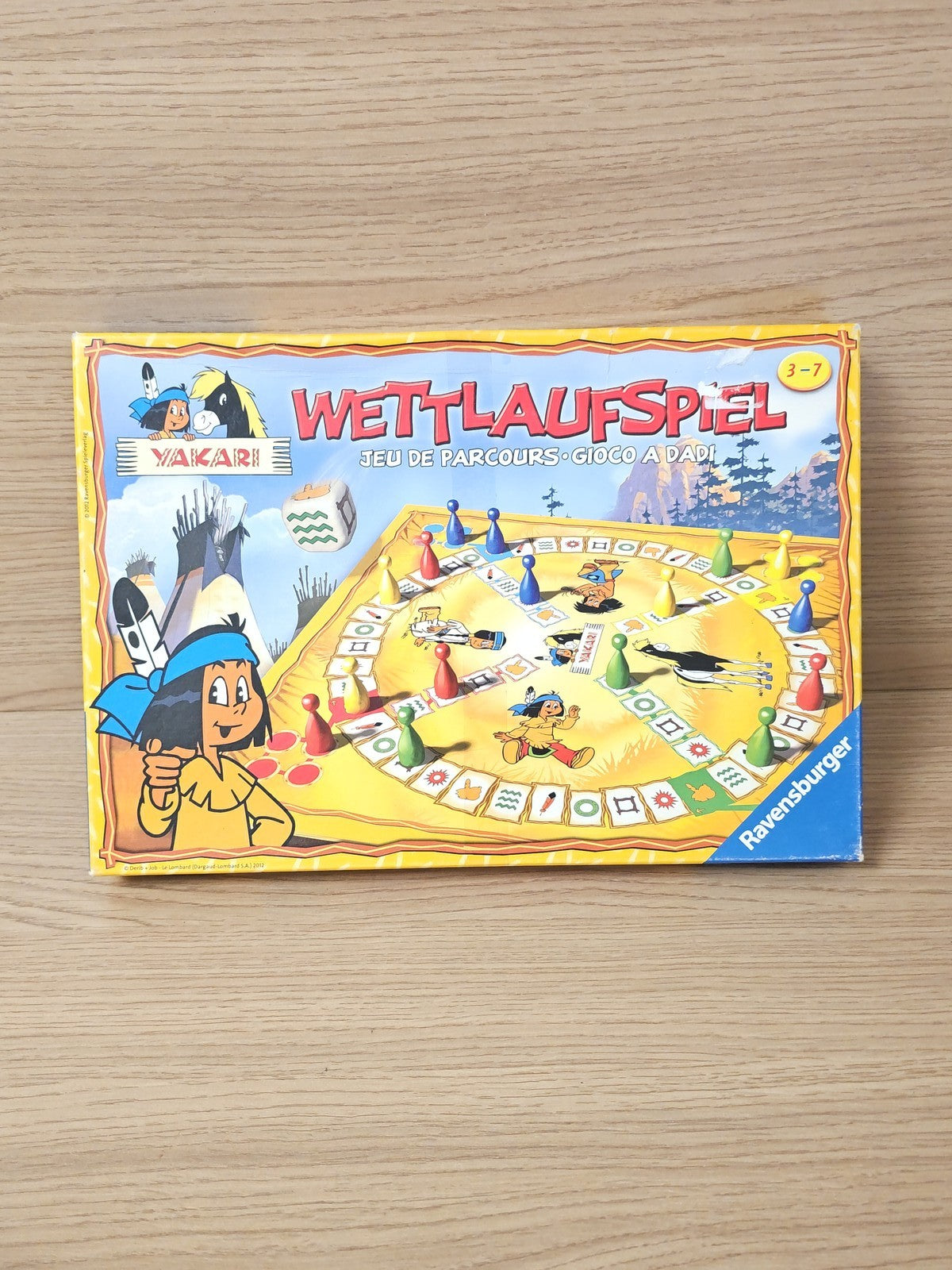 Jeu de société Yakari Ravensburger 2012 course plateau famille occasion incomple