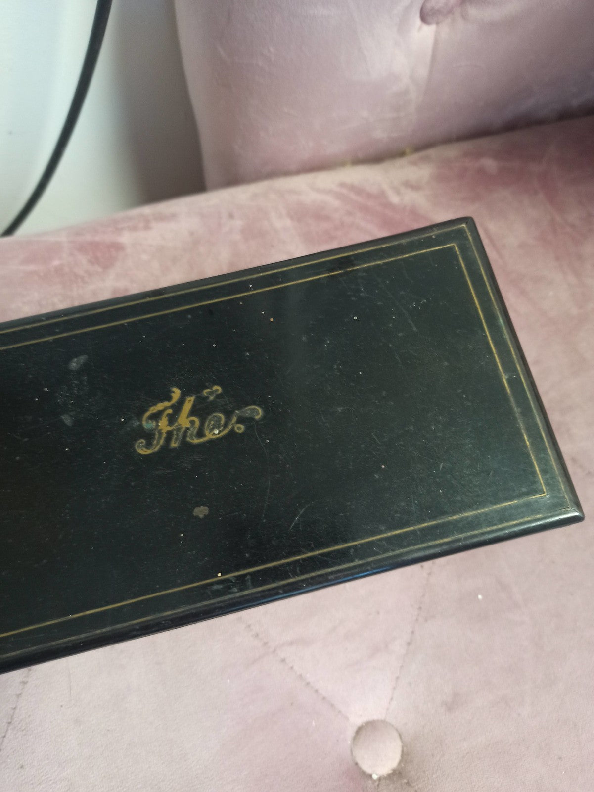 Boîte à bijoux ancienne XIXe Napoléon III vintage rétro collection déco