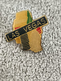 Pin's vintage Las Vegas émaillé doré, badge USA années 90 (Ref 10)