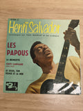 Vinyle 45 tours Henri Salvador Les Papous Barclay pochette verte guitare (Ref 3)
