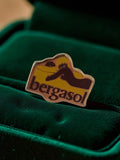 Pin's publicitaire Bergasol vintage années 80 rétro logo émaillé