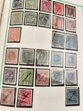 Timbres Autriche oblitérés XIXe-XXe portraits, série Heller Krone Kronen philaté