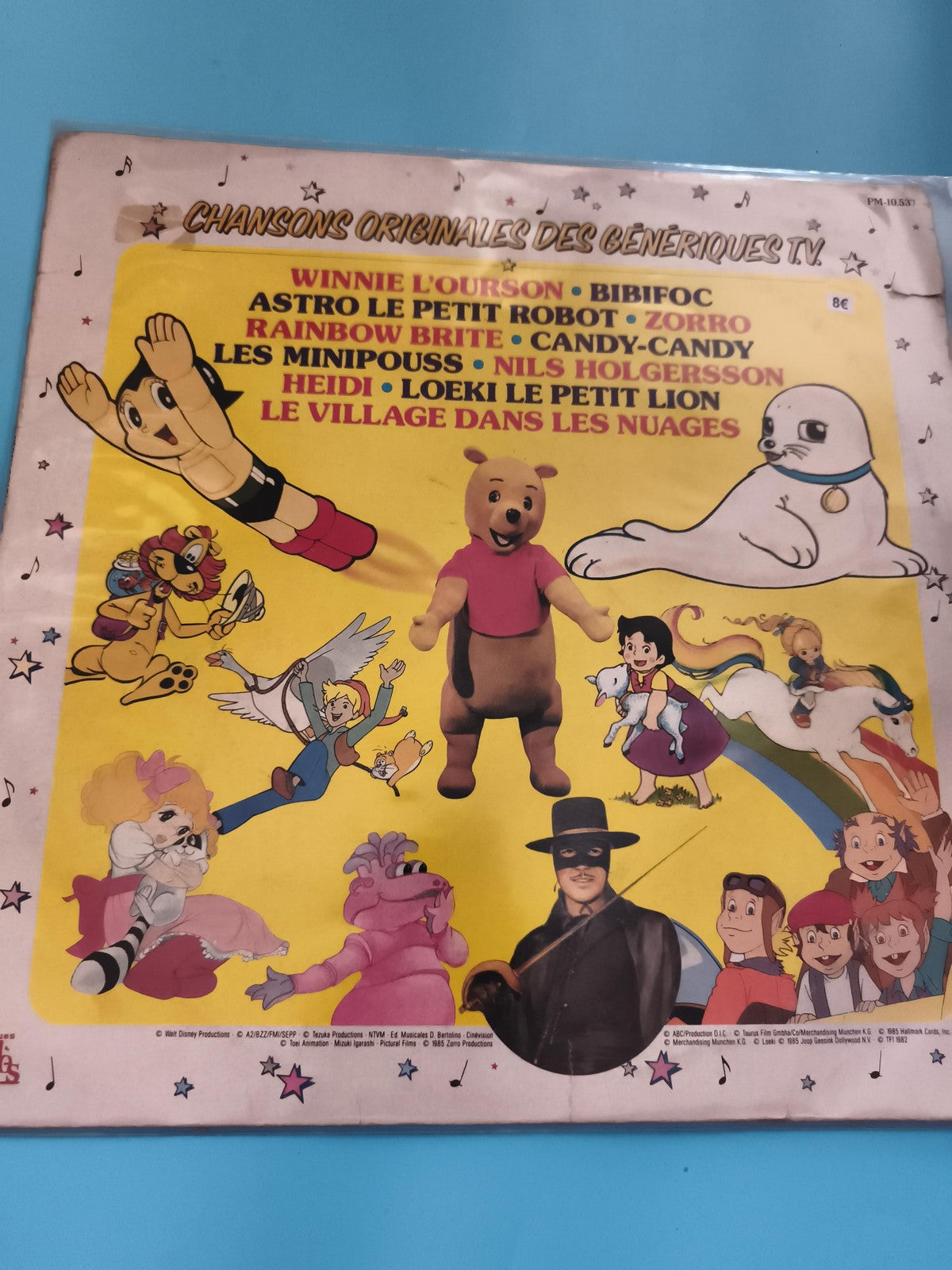 Laserdisc Chansons Génériques TV Winnie l'Ourson Astro Bibifoc Candy-Candy Heidi