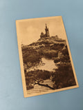 Carte postale ancienne CPA Marseille Notre-Dame de la Garde vintage noir et blan