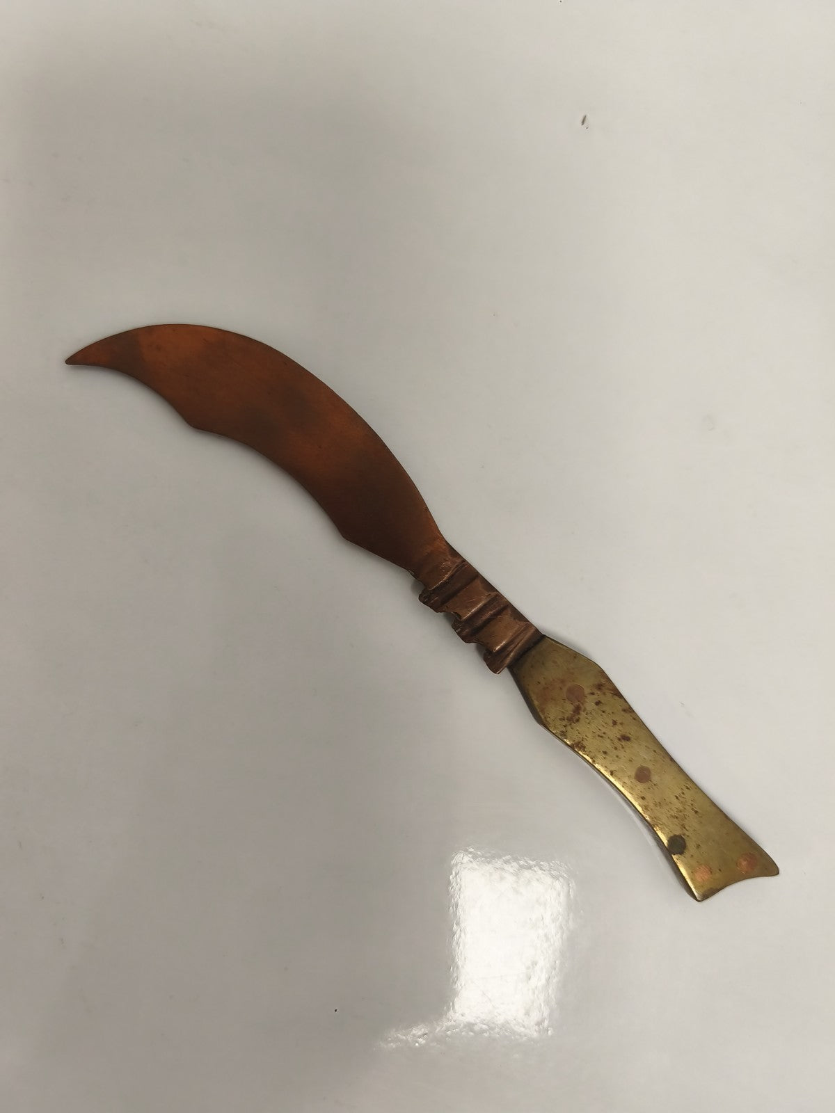 Coupe-papier ancien militaire WW1 style sculpture métal bicolore vintage