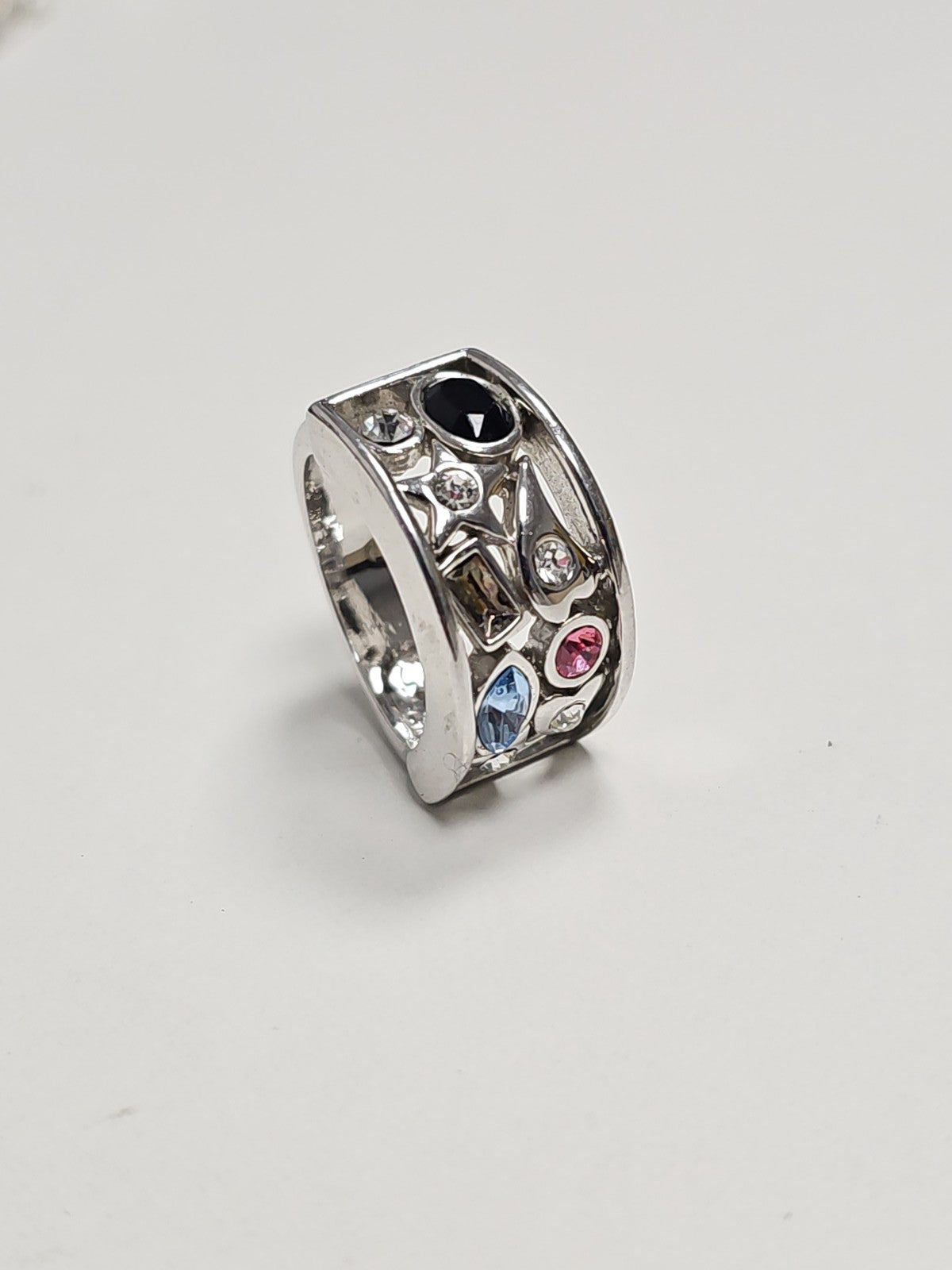 Bague rétro ancienne fantaisie taille 52 bijou vintage pour collectionneur