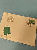 Ancienne enveloppe philatélie 1990 Suisse timbre 375c oblitérée collection