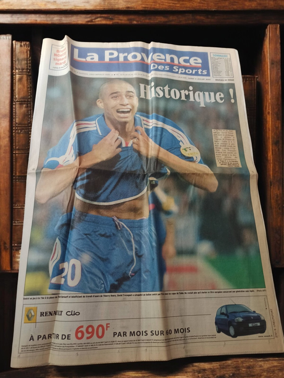 Journal La Provence 1998 Coupe du Monde football vintage rétro collector