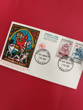 Lettre Premier Jour Saint Martin 1960, FDC France, 2 timbres, Tours