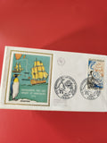 Enveloppe philatélie Premier Jour Crozet Kerguelen 1972 timbre pingouin voilier
