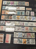 Lot de timbres poste Brésil oblitérés multicolores ? divers motifs et valeurs fa