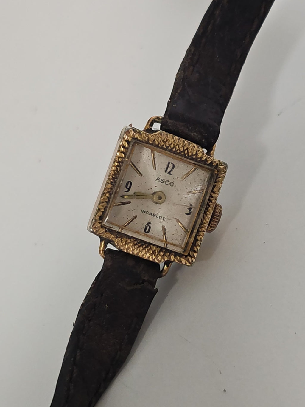 Montre ancienne femme Asco Incabloc à restaurer vintage rétro collection