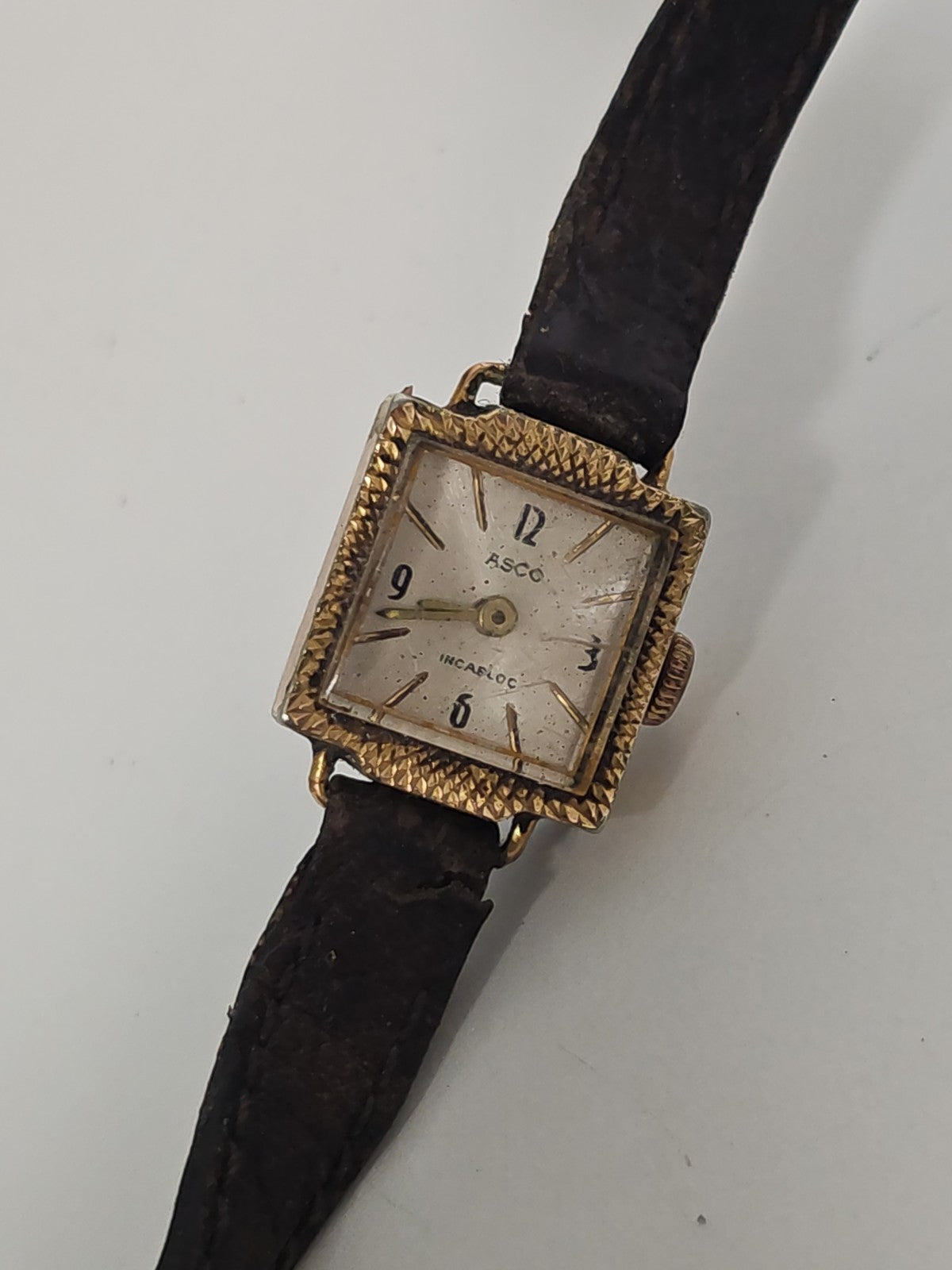 Montre ancienne femme Asco Incabloc à restaurer vintage rétro collection