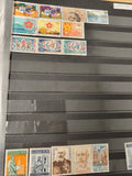 Lot de timbres République du Dahomey, thèmes variés, couleurs vives, usagés