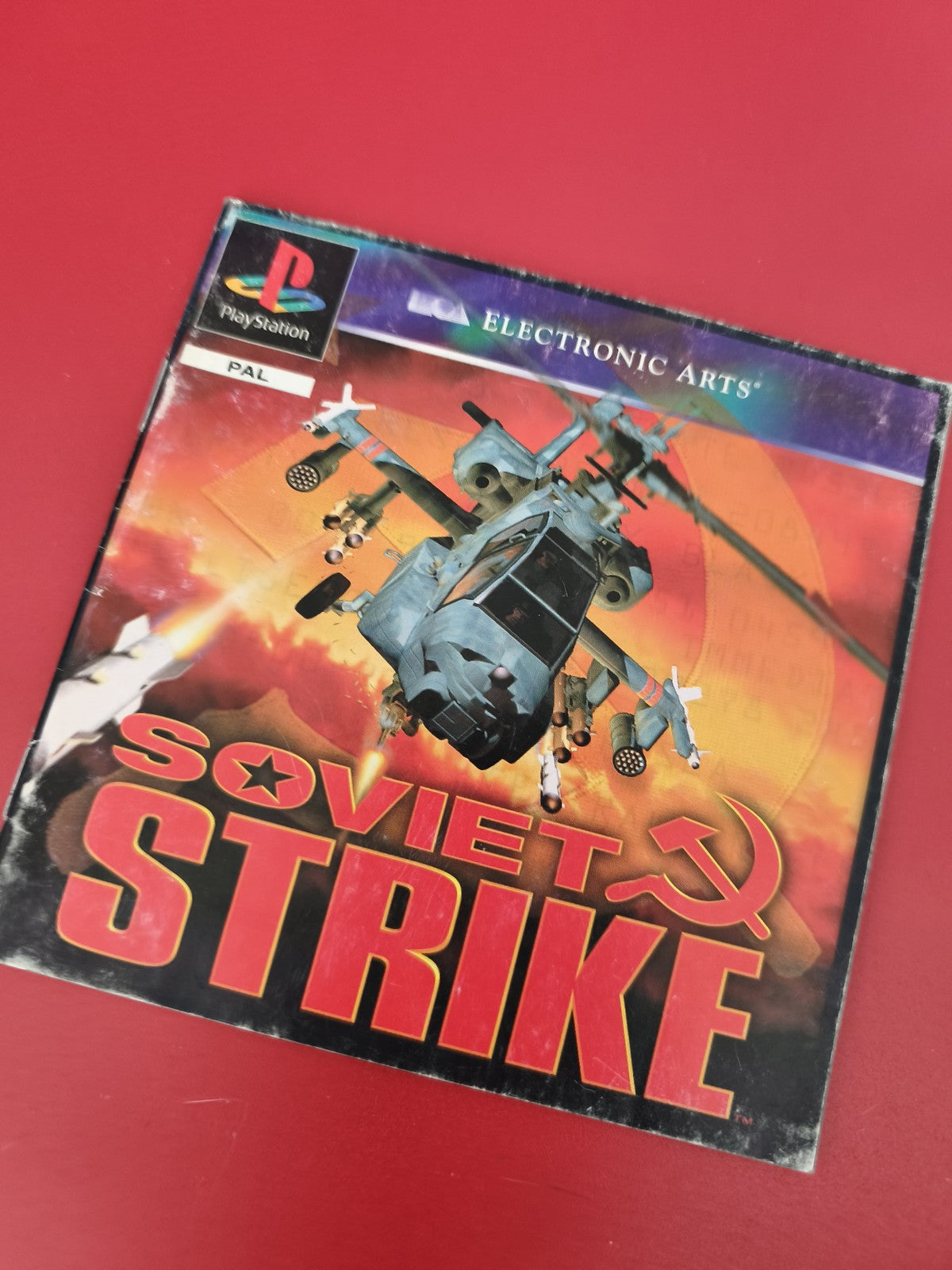 Notice officielle jeu Soviet Strike pour PlayStation PS1 uniquement manuel d'ori