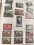 Timbres anciens AOF Niger neufs, aviateur, avions, paysages, années 40-50