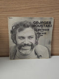 Disque vinyle 45 tours ancien Georges Moustaki rétro collection chanson français