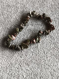Bracelet pierres naturelles multicolores, perles irrégulières, style minéral