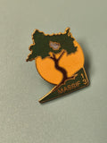 Vintage pin's massif 13 arbre émaillé collection nature ancien